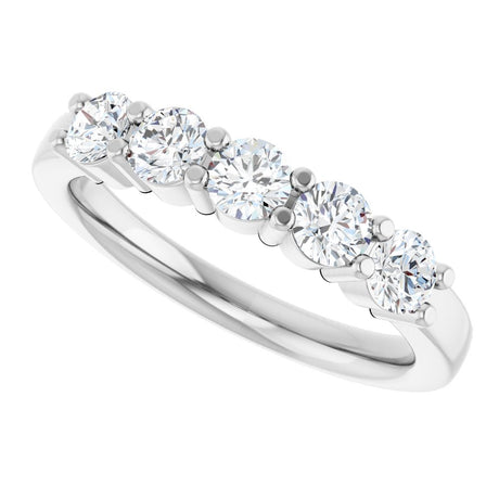 14K White Gold 3/4 CTW Lab-Grown Diamond Anniversary Band