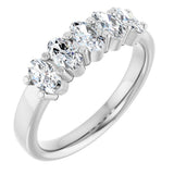 14K White Gold 9/10 CTW Lab-Grown Diamond Anniversary Band