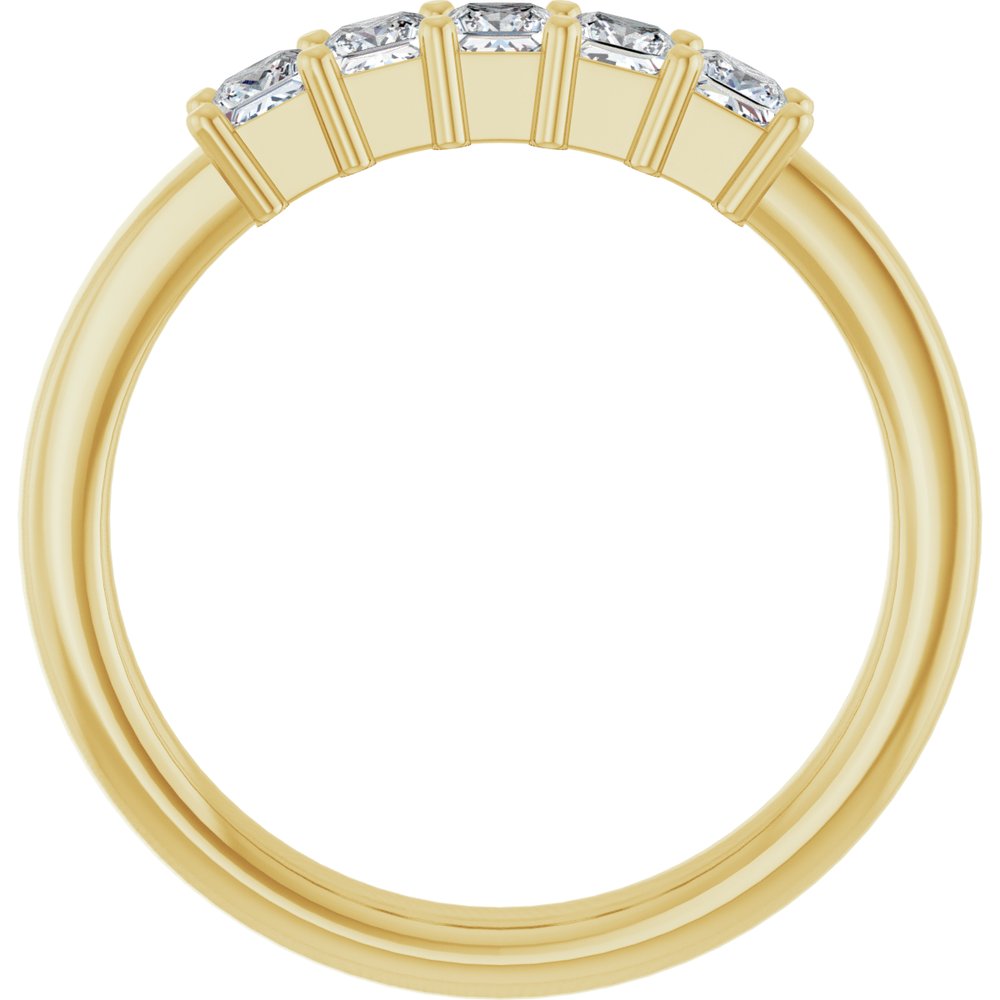 14K Yellow 1/2 CTW Natural Diamond Anniversary Band