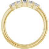 14K Yellow 1/2 CTW Natural Diamond Anniversary Band