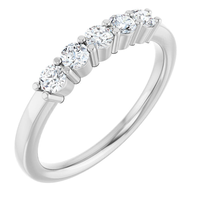 14K White 1/3 CTW Lab-Grown Diamond  Anniversary Band