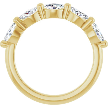 14K Yellow Gold 1 CTW Lab-Grown Diamond Anniversary Band