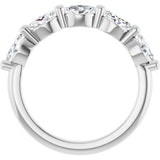 14K White Gold 1 CTW Lab-Grown Diamond Anniversary Band