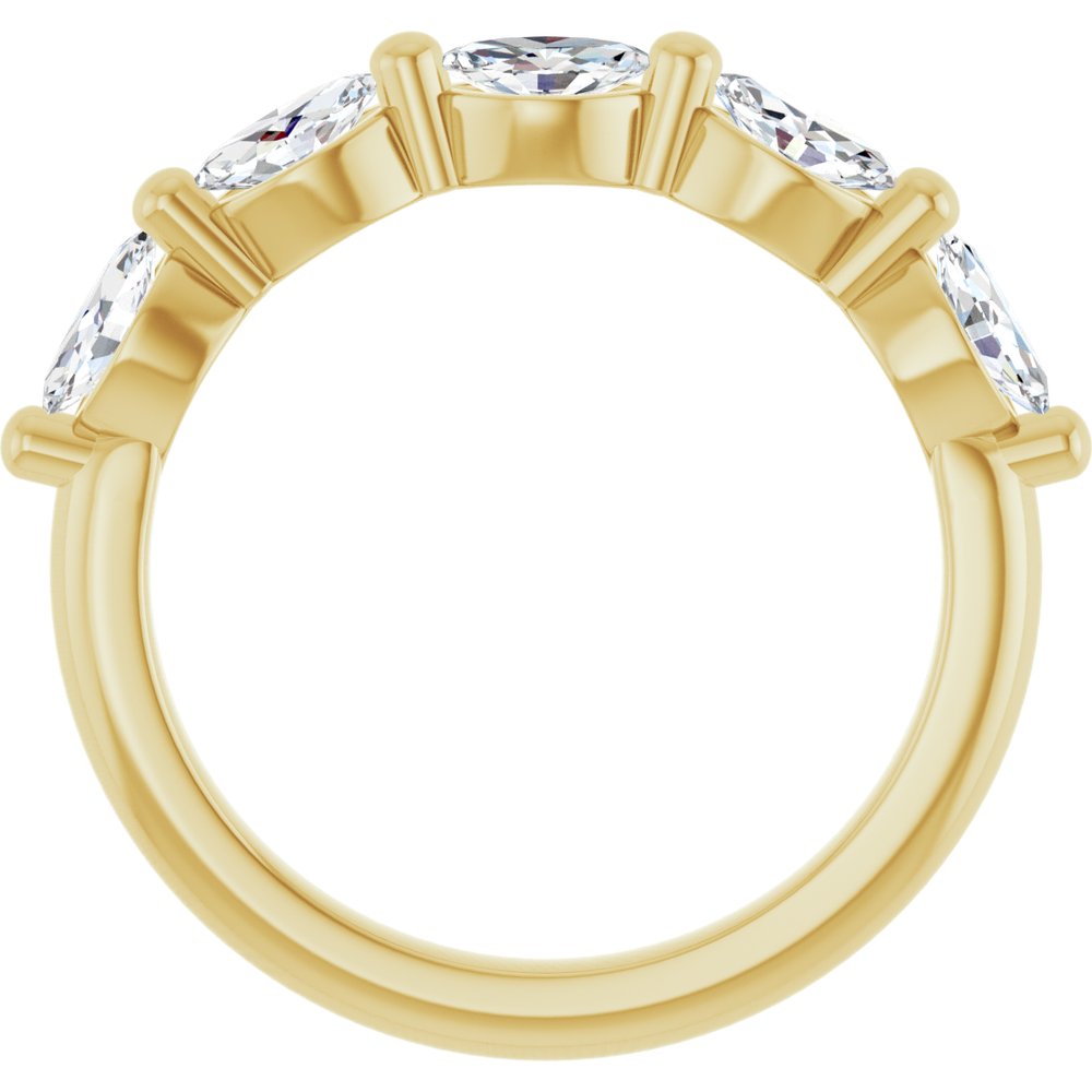 14K Yellow Gold 1 CTW Lab-Grown Diamond Anniversary Band