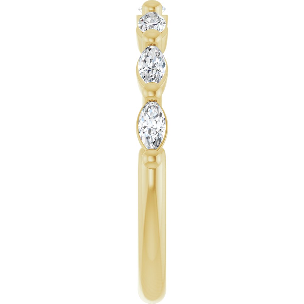 14K Yellow 3/8 CTW Lab-Grown Diamond Anniversary Band