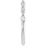 14K White Gold 3/8 CTW Lab-Grown Diamond Anniversary Band