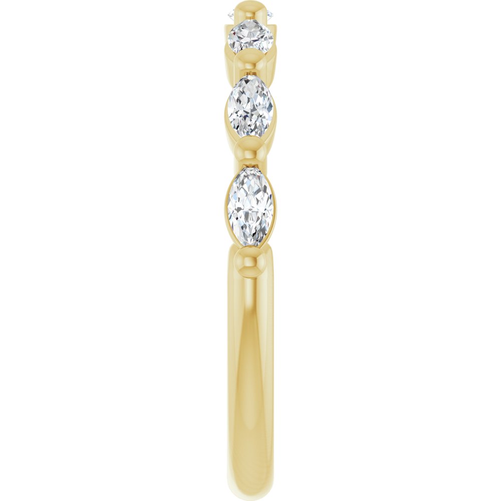 14K Yellow Gold 3/8 CTW Lab-Grown Diamond Anniversary Band
