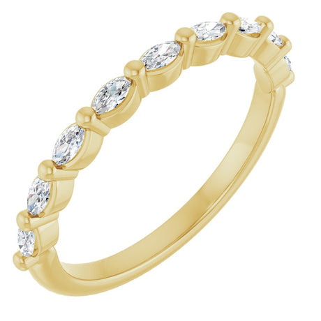14K Yellow Gold 1/4 CTW Lab-Grown Diamond Anniversary Band