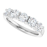 14K White Gold 1 1/4 CTW Lab-Grown Diamond Anniversary Band