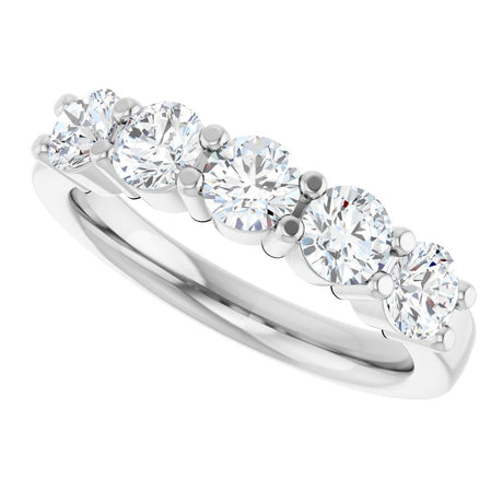 14K White Gold 1 1/4 CTW Lab-Grown Diamond Anniversary Band