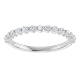 14K White Gold 1/5 CTW Lab-Grown Diamond Anniversary Band