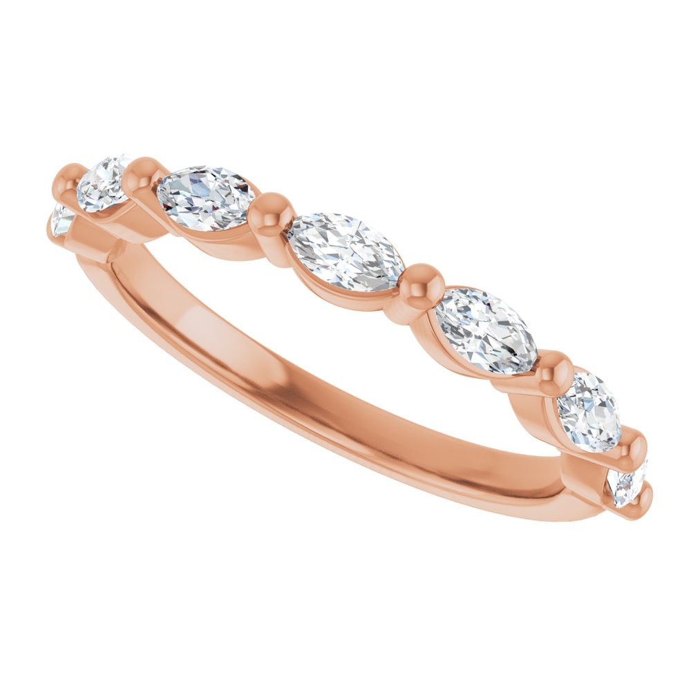 14K Rose Gold 5/8 CTW Lab-Grown Diamond Anniversary Band