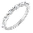 14K White 3/8 CTW Lab-Grown Diamond Anniversary Band