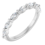 14K White Gold 3/8 CTW Lab-Grown Diamond Anniversary Band
