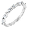 14K White Gold 1/2 CTW Natural Diamond Anniversary Band