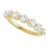 14K Yellow Gold 1 1/8 CTW Lab-Grown Diamond Anniversary Band