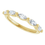 14K Yellow Gold 3/4 CTW Natural Diamond Anniversary Band