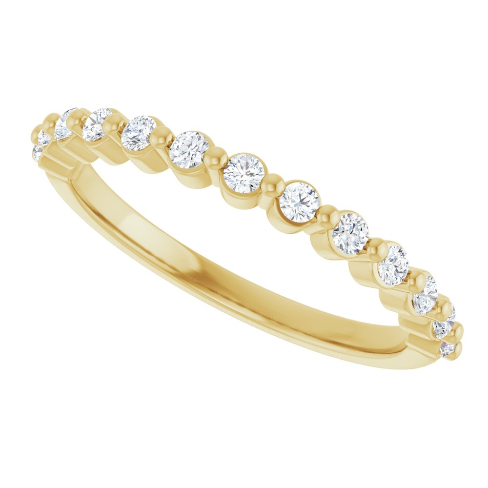 14K Yellow Gold 1/4 CTW Lab-Grown Diamond Anniversary Band