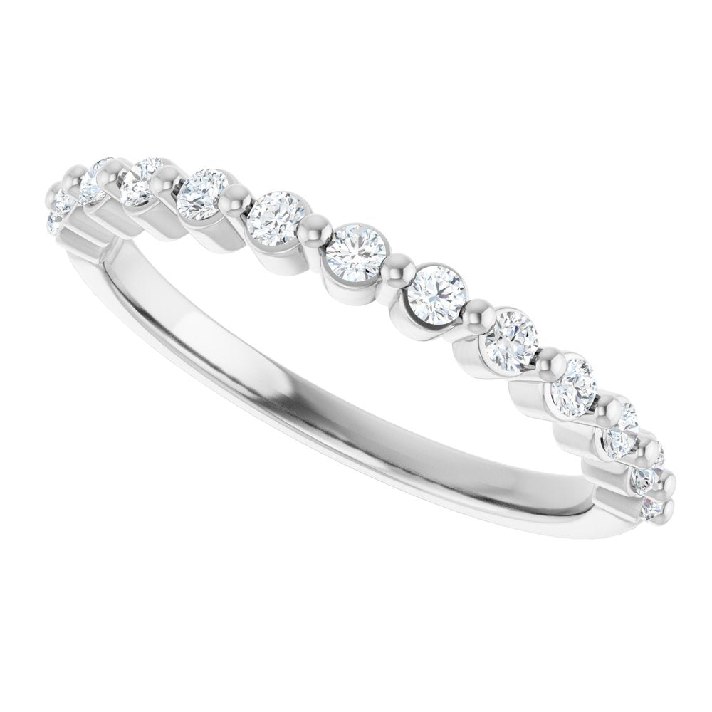 14K White Gold 1/4 CTW Lab-Grown Diamond Anniversary Band