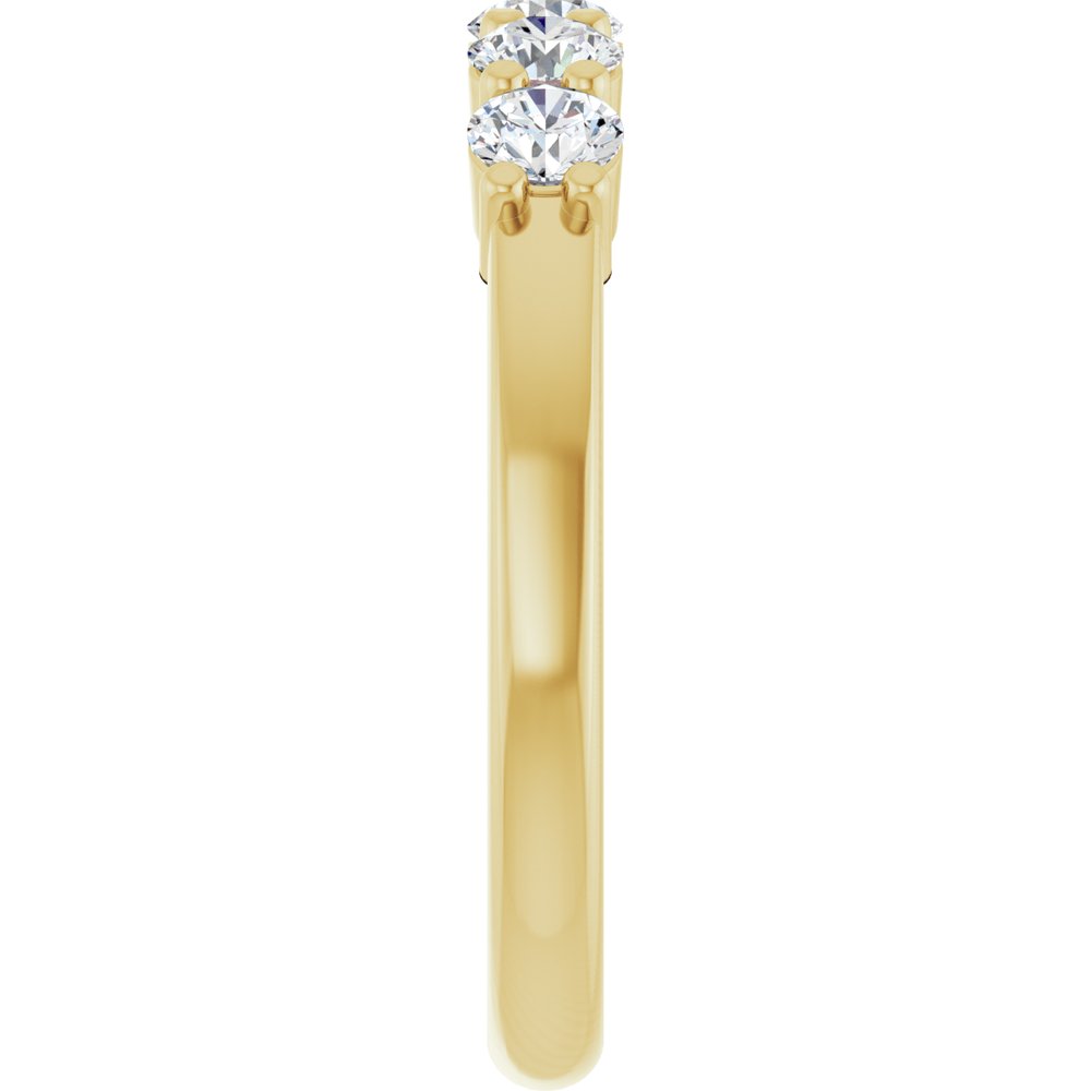 14K Yellow 5/8 CTW Lab-Grown Diamond Anniversary Band