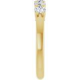 14K Yellow 5/8 CTW Lab-Grown Diamond Anniversary Band