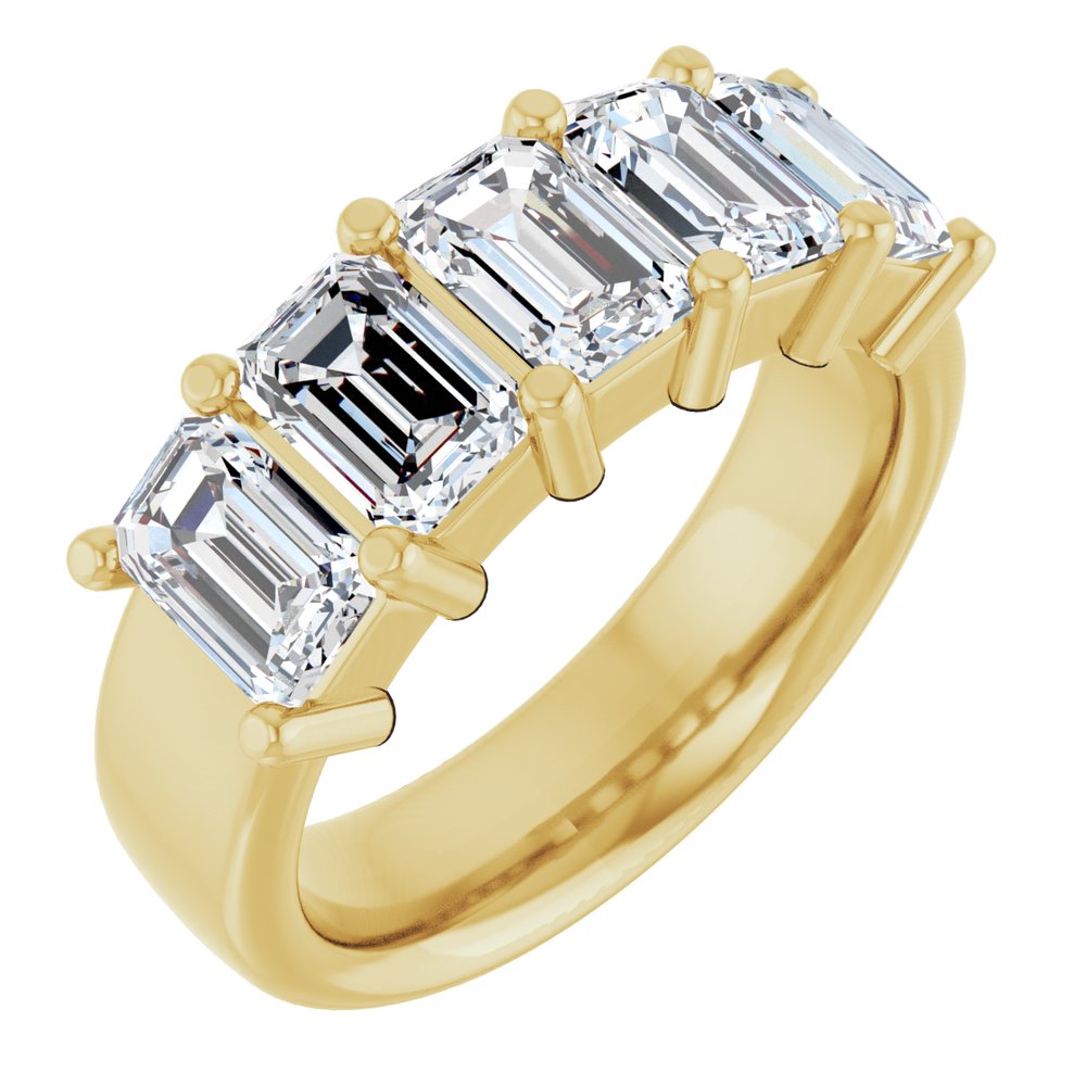 14K Yellow Gold 3 1/4 CTW Lab-Grown Diamond Anniversary Band