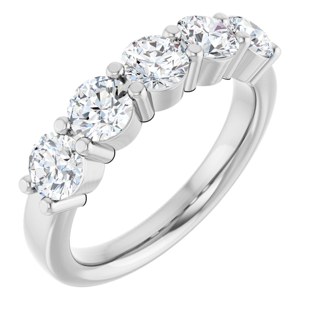 14K White Gold 1 5/8 CTW Lab-Grown Diamond Anniversary Band