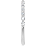14K White Gold 1/5 CTW Lab-Grown Diamond Anniversary Band