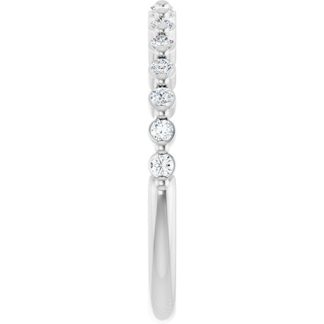 14K White Gold 1/5 CTW Lab-Grown Diamond Anniversary Band
