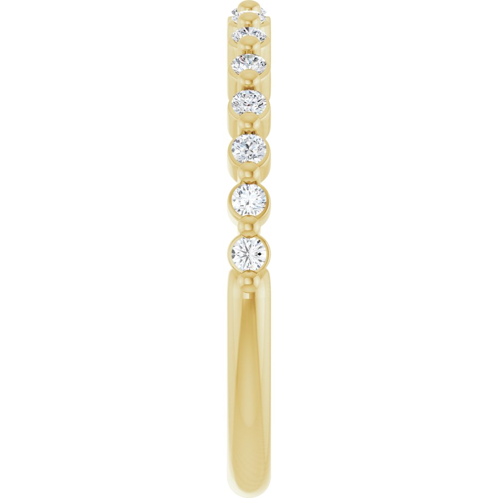 14K Yellow Gold 1/5 CTW Lab-Grown Diamond Anniversary Band