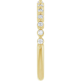14K Yellow Gold 1/5 CTW Lab-Grown Diamond Anniversary Band