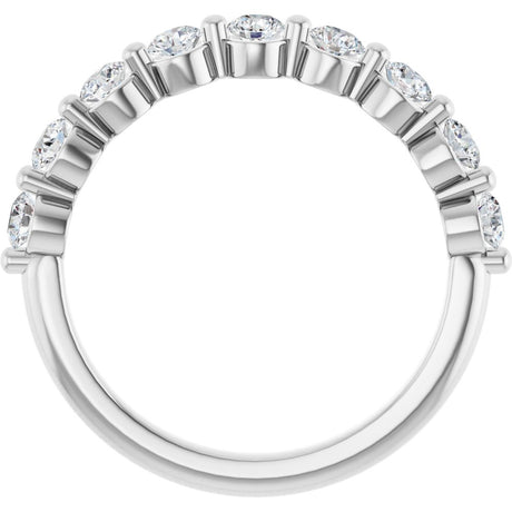 14K White 5/8 CTW Lab-Grown Diamond Anniversary Band