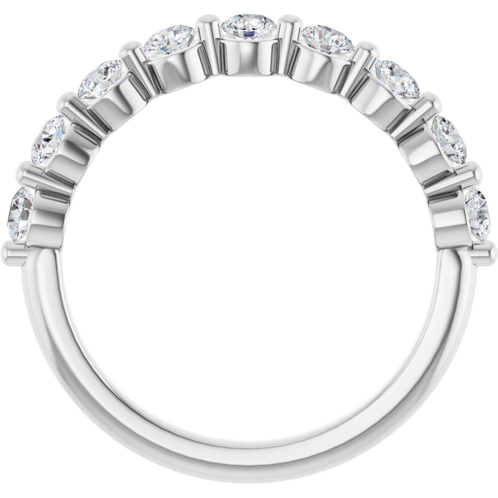 14K White Gold 5/8 CTW Lab-Grown Diamond Anniversary Band