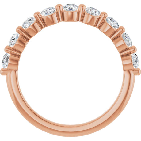 14K Rose Gold 5/8 CTW Lab-Grown Diamond Anniversary Band