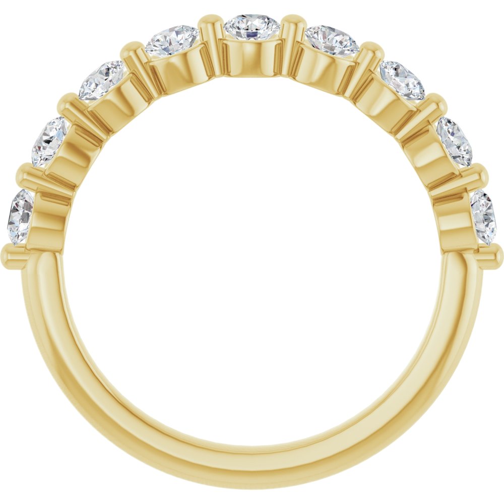 14K Yellow Gold 5/8 CTW Lab-Grown Diamond Anniversary Band