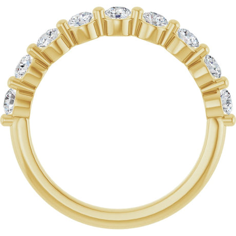 14K Yellow Gold 5/8 CTW Lab-Grown Diamond Anniversary Band