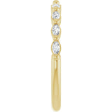 14K Yellow 1/4 CTW Lab-Grown Diamond Anniversary Band