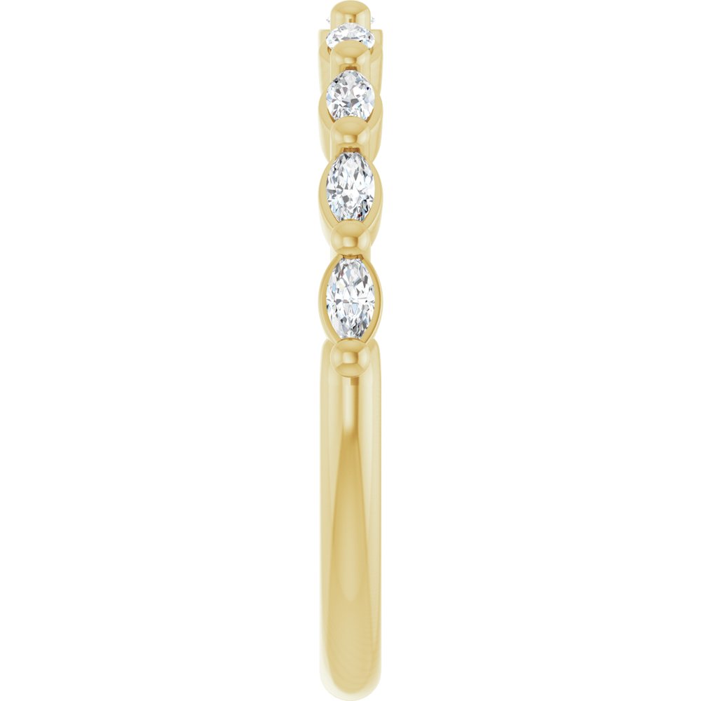 14K Yellow Gold 1/4 CTW Lab-Grown Diamond Anniversary Band