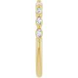 14K Yellow Gold 1/4 CTW Natural Diamond Anniversary Band