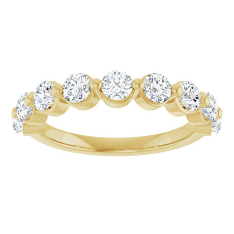 14K Yellow Gold 1 CTW Lab-Grown Diamond Anniversary Band