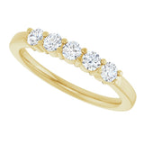 14K Yellow Gold 1/3 CTW Lab-Grown Diamond  Anniversary Band