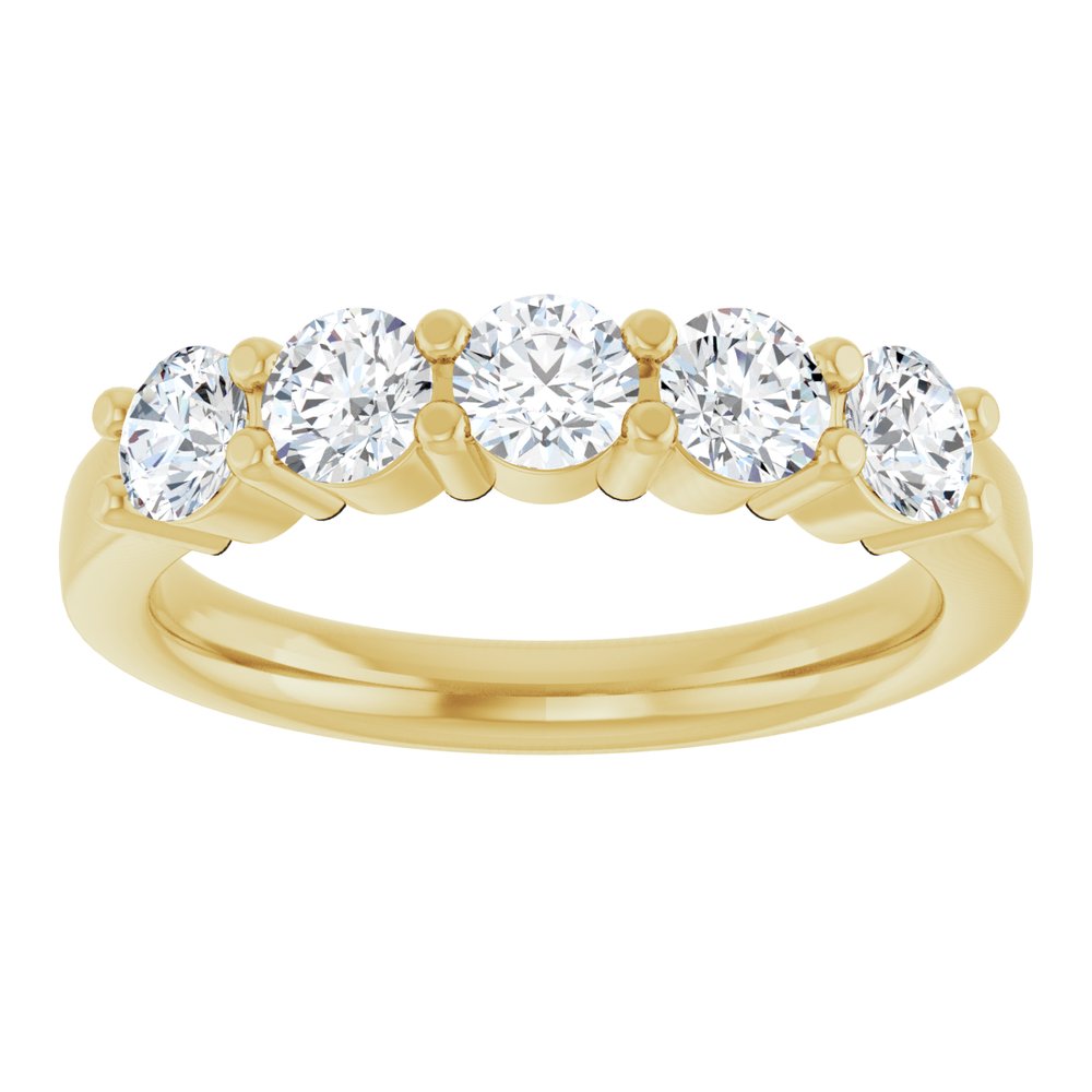 14K Yellow 1/3 CTW Lab-Grown Diamond  Anniversary Band