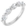 14K White Gold 1 CTW Lab-Grown Diamond Anniversary Band