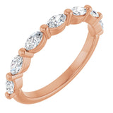 14K Rose Gold 5/8 CTW Lab-Grown Diamond Anniversary Band