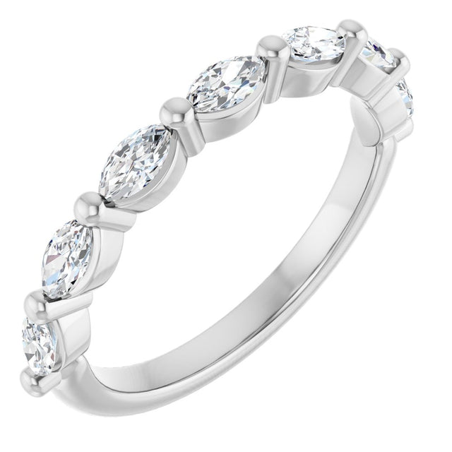 14K White Gold 5/8 CTW Lab-Grown Diamond Anniversary Band