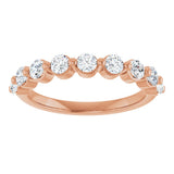 14K Rose Gold 5/8 CTW Lab-Grown Diamond Anniversary Band