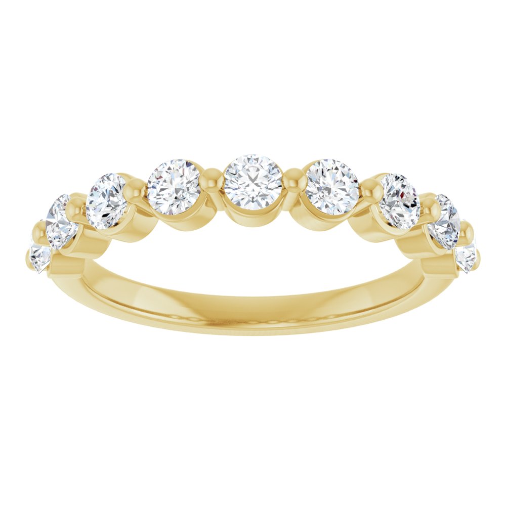 14K Yellow Gold 5/8 CTW Lab-Grown Diamond Anniversary Band