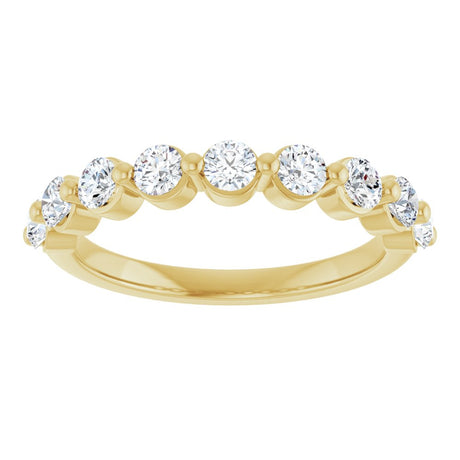 14K Yellow Gold 5/8 CTW Lab-Grown Diamond Anniversary Band