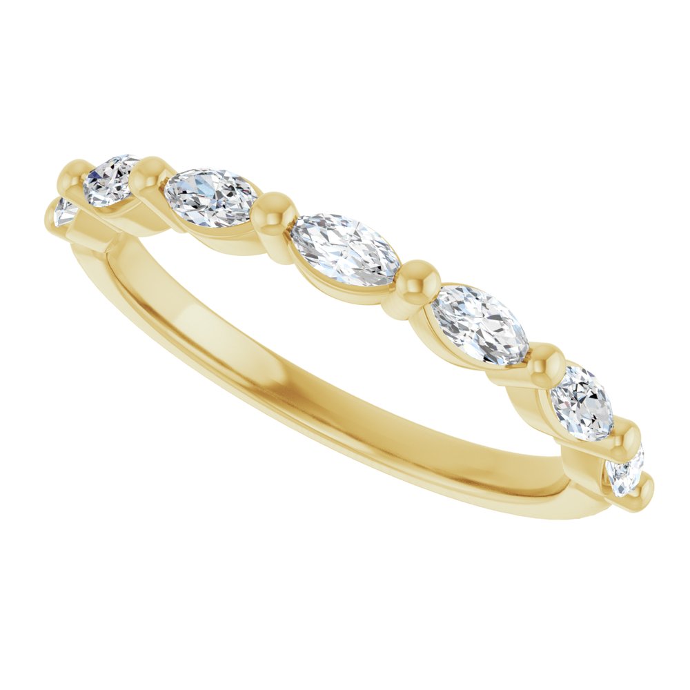 14K Yellow 3/8 CTW Lab-Grown Diamond Anniversary Band