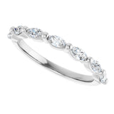 14K White Gold 3/8 CTW Lab-Grown Diamond Anniversary Band